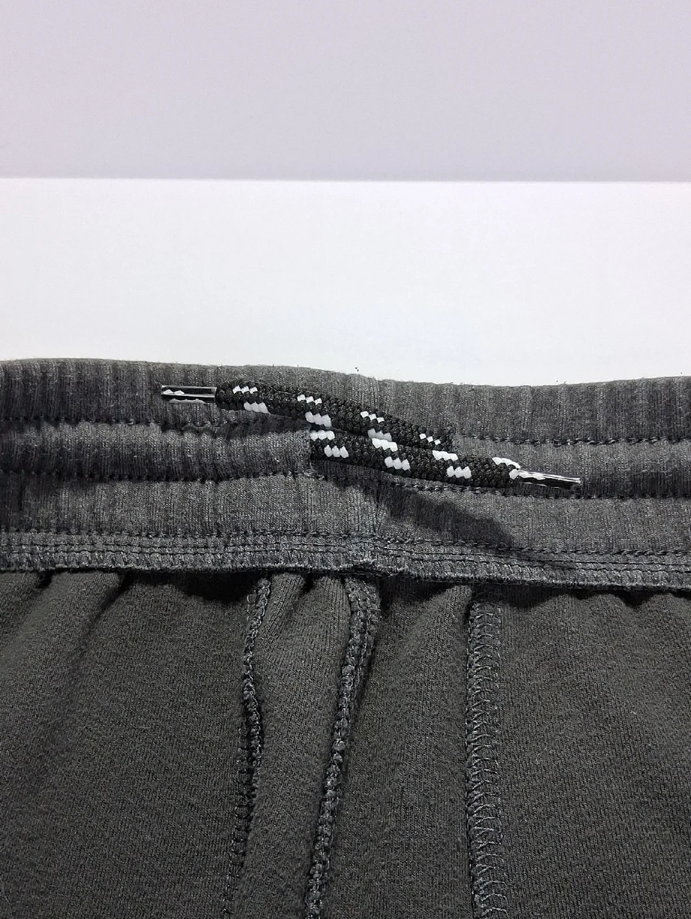 Boys Old Navy Fleece Shorts Size Large (10/12) Dark Gray Front Zipper-Pockets